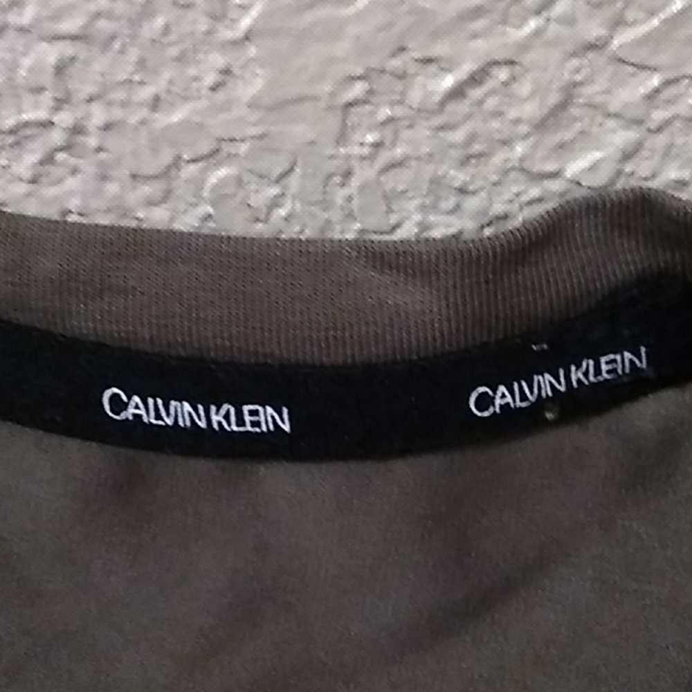 Nwt Chain Logo Calvin Klein Olive Dress - Picture 8 of 8